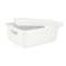 Simplify Storage Tote W/ Lid, 10-7/8 in L x 14-1/2 in W x 10-7/8 in H, White, Plastic 25924-WHITE - alternate 3